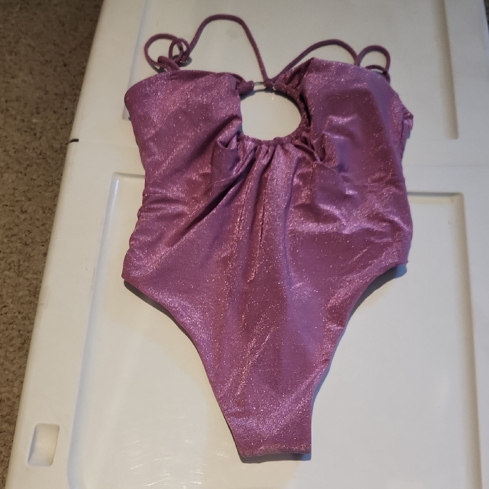 River Island Sparkling Purple Swimsuit